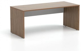 DREVONA Kancelársky stôl LUTZ 180x80 orech + biela