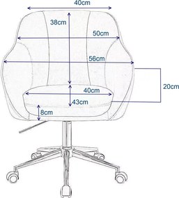 LuxuryForm DESIGN Stolička AVOLA VELUR na zlatom kríži - svetlo šedá