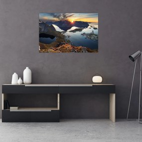 Obraz - Horská krajina, Nórsko (90x60 cm)