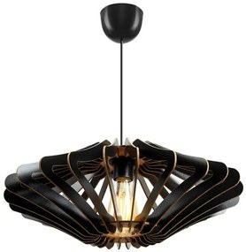 Luster na lanku 1xE27/60W/230V čierna pr. 47 cm