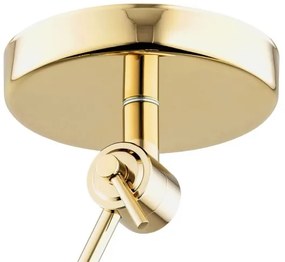 Argon 4895 - Luster na tyči ZAKYNTOS PLUS 1xE27/15W/230V biela/zlatá