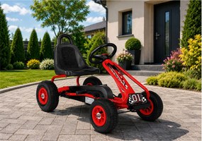 LEAN Toys Šliapací gokart G201, červený