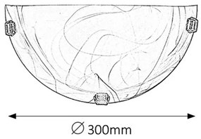 Rabalux ALABASTRO 3053 nástenné svietidlo 1x60W | E27 | IP20 - biely mramor