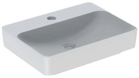 GEBERIT VariForm obdĺžnikové umývadlo na dosku s otvorom, bez prepadu, 600 x 450 mm, biela, 500.781.01.2