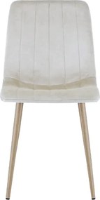 Béžová zamatová stolička LAVA CAMEL BEIGE