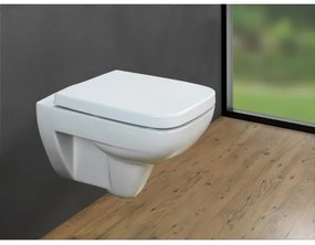 WENKO 24334100-WC sedadlo EXCLUSIVE 46,5 x 37 cm biela/strieborná