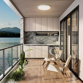 Brilagi - LED Kúpeľňové svietidlo ULTRA SLIM LED/12W/230V pr. 22,5 cm biela IP54