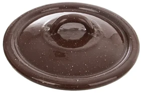 Orion Smaltovaná pokrievka Brown, 14 cm, pr. 14 cm
