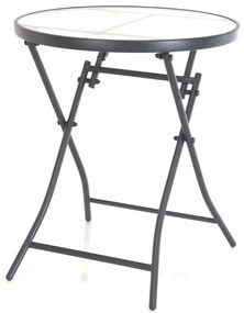 Záhradný skladací stôl Gerardo, sivá