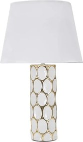 Stolná lampa Glam Carv 56 cm bielo-zlatá