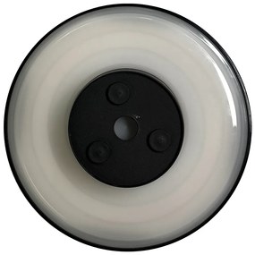 Exteriérové nástenné LED svietidlo Disk, 1x LED 15w, CCT, čierna