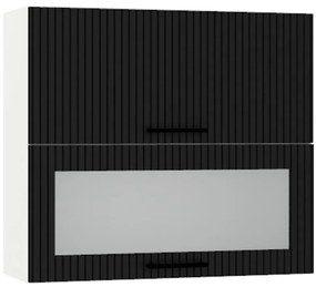 Skrinka do kuchyne Kate w80grf/2 sd čierny hrášok