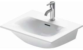 DURAVIT Viu umývadielko do nábytku s otvorom, s prepadom, 530 x 430 mm, biela, 2344530000