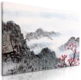 Obraz jedinečná maľba čínskej krajiny