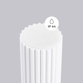 Stropné svietidlo Halo, 1x biele sklenené tienidlo, w