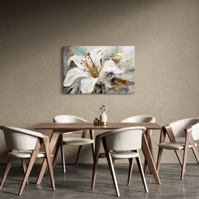 Obraz - Abstrakcia s ľaliou (90x60 cm)