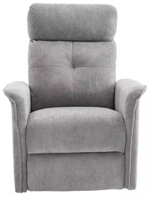 LuxuryForm DESIGN TV kreslo PEGAS s elektrickým polohovaním, masážou a výklopom - světle šedé