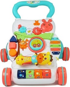 LEAN Toys Vzdelávacie detské chodítko s interaktívnym mikrofónom