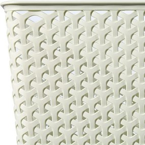 Úložný box RATTAN 'Y' STYLE - L krémový, Curver