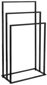 Dekorstudio Vešiak na uteráky 3-ramenný - čierny