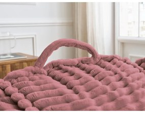 Ružový menčestrový sedací vak Socrate – Bobochic Paris