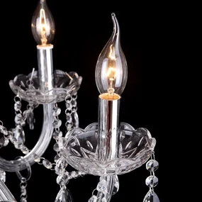 Toolight - Krištáľová nástenná lampa 2xE14 60W 300757, chrómová, OSW-04603