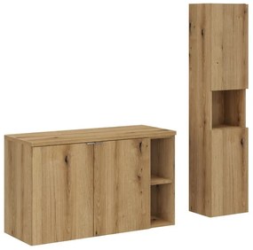 Koupelnová sestava Nova Oak se skříňkami 100 cm dub evoke