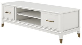Biely TV stolík CosmoLiving by Cosmopolitan Westerleigh
