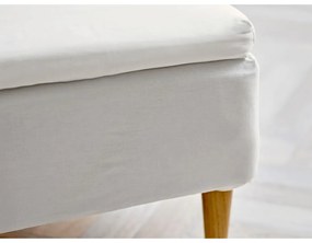 Biela napínacia bavlnená plachta 90x200 cm Calm – Södahl