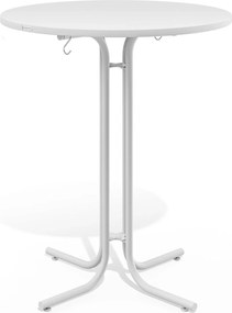 Cateringový skladací barový stôl Ofelie 80 cm biely
