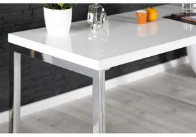 PC - stolík 21142 160x60cm Biely vysoký lesk  - Komfort-nábytok