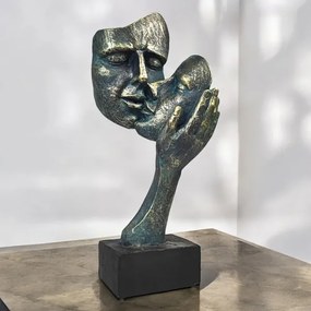 Stolná dekorácia 35x22x13 cm živica/patina