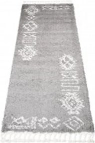 TA Koberec G939B TMAVO ŠEDÁ/KRÉMOVÁ BOHO Rozmer: 100x150 cm