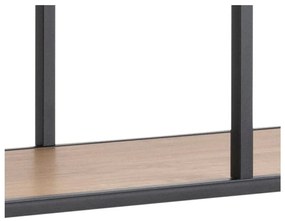 Knižnica v dekore duba v čierno-prírodnej farbe 135x185 cm Seaford – Actona