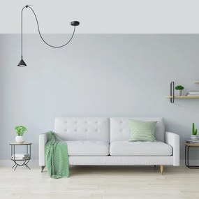 Luster na lanku ETNA 1xGX53/15W/230V čierna