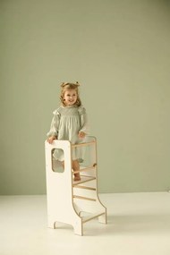 Učiaca veža Montessori pre deti biela