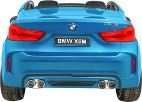 Ramiz Elektrické autíčko BMW X6M XXL pre 2 deti lakované modré SUV + diaľkové ovládanie