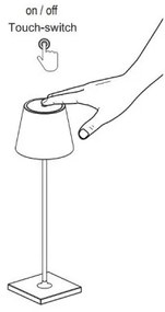 FARO 70776 - LED Vonkajšia dotyková stolná lampa TOC LED/2,2W/230V IP54