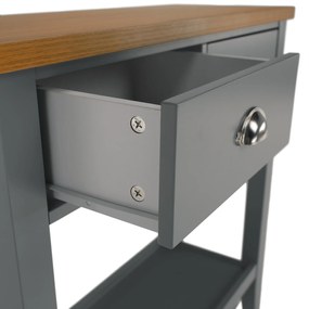 Konzolový stolík Freude (sivá + svetlý orech). Vlastná spoľahlivá doprava až k Vám domov. 1028750