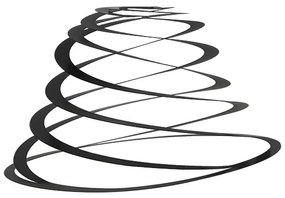 Oceľový tienidlo lampy čierny 50 cm - Spiral