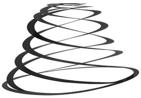 Oceľový tienidlo lampy čierny 50 cm - Spiral