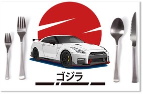 Sablio Prestieranie Nissan GTR 35 Japonské slnko: 40x30cm