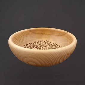 AMADEA Drevená miska strom, masívne drevo, 20 cm