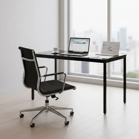 Kuchynský stôl čierny 120 x 60 cm – univerzálny stôl pre 4–5 osôb