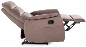 Elektrické polohovací křeslo Solon Velvet s masáží cappuccino