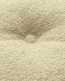 Okrúhly vankúš s gombíkom farba produktu béžová látka zapletaná