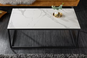 Konferenčný stolík Symbiosis 100cm mramorový vzhľad keramika