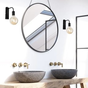 Nástenné svietidlo ASTRID 1xE27/60W/230V lesklá čierna