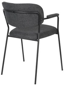 Antracitové jedálenské stoličky v súprave 2 ks Jolien – White Label