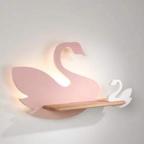 LED Detské nástenné svietidlo s poličkou SWAN LED/5W/230V